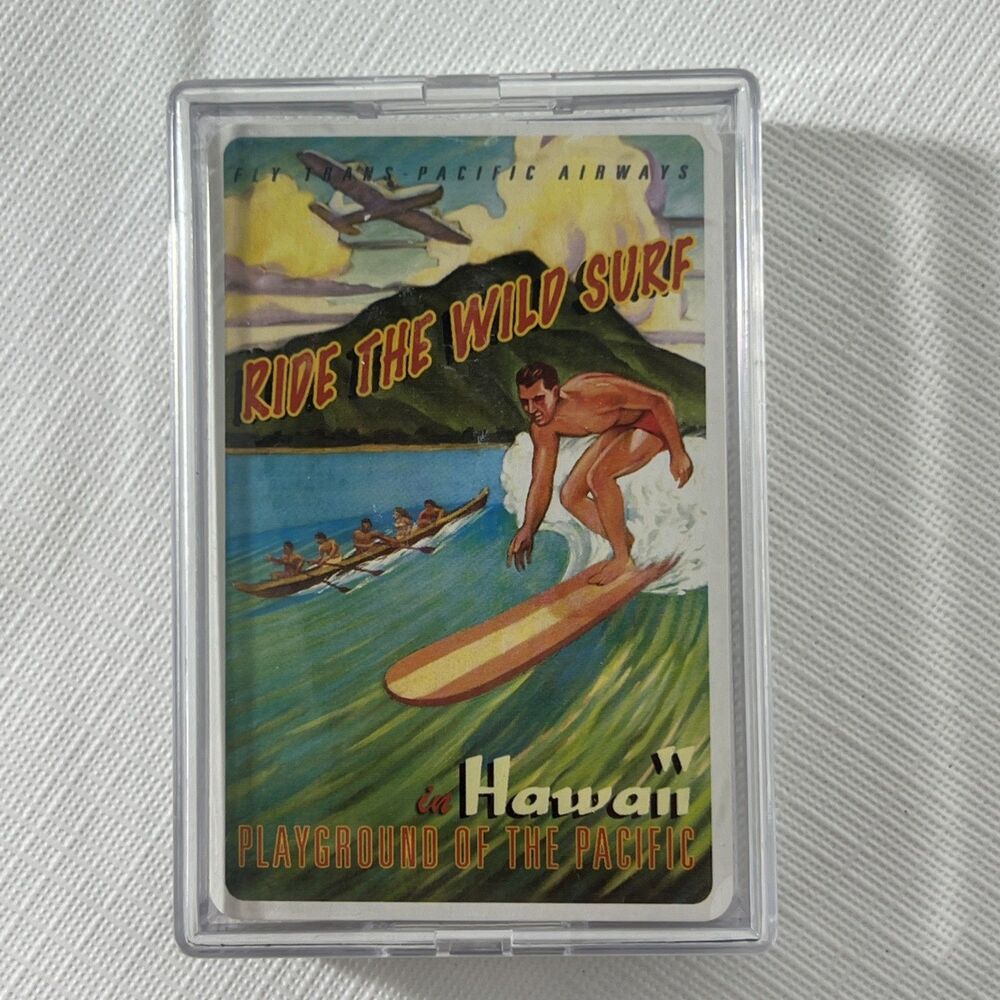 Playing Cards - New in Plastic Box - Hawaii - Ride the Wild Surf